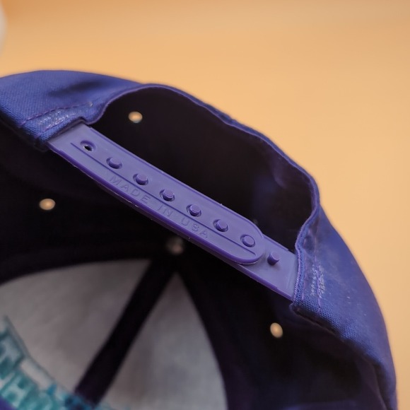 Vtg Purple Teal " Make It‎ A Bud Light" Hat One Size Fits All USA Snapback NWOT - Picture 10 of 13